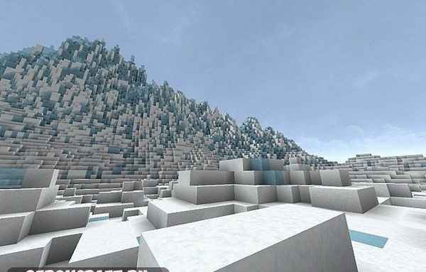 Скачать Ice Age — Custom Terrain карту для Майнкрафт [1.7.10] / Карты в Майнкрафт на дома / 
