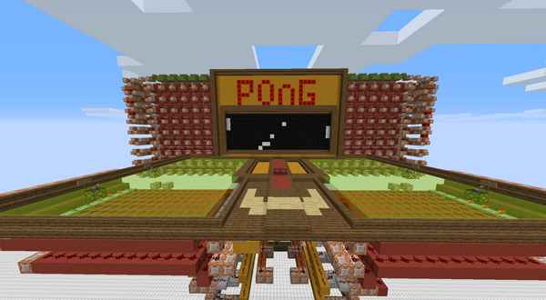 Скачать Pong in Minecraft карту для Майнкрафт [1.7.10] / Карты в Майнкрафт на дома / 