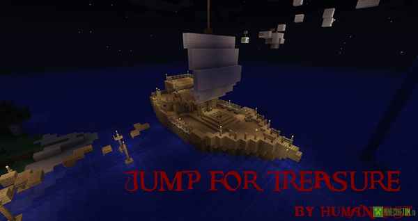 Jump for treasure V1.5 [1.7.10] / Карты для майнкрафт / 