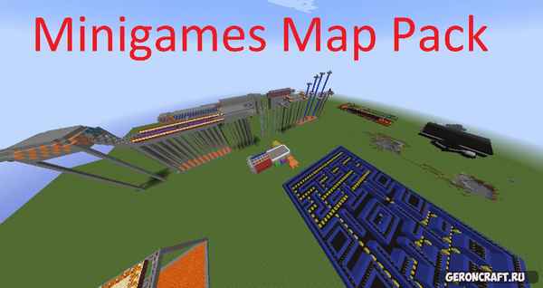 Minecraft Minigames Map pack [1.7.10] / Карты для майнкрафт / 