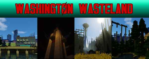 Washington Wasteland [1.8.9] / Карты для майнкрафт / 