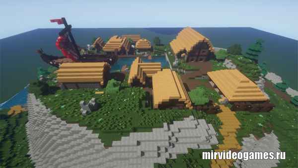 Fortnite Viking Village [1.12.2] / Карты в Майнкрафт на дома / 