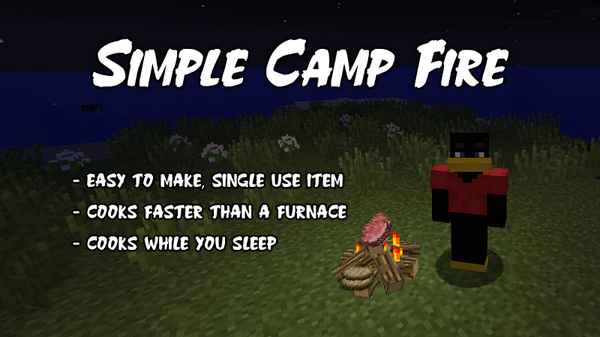 Simple Camp Fire [1.12.2] [1.11.2] / Моды на Майнкрафт / 